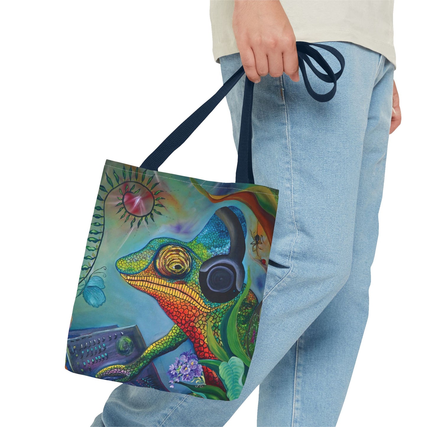 Chameleon's The Fearful Psyche Tote Bag (AOP)