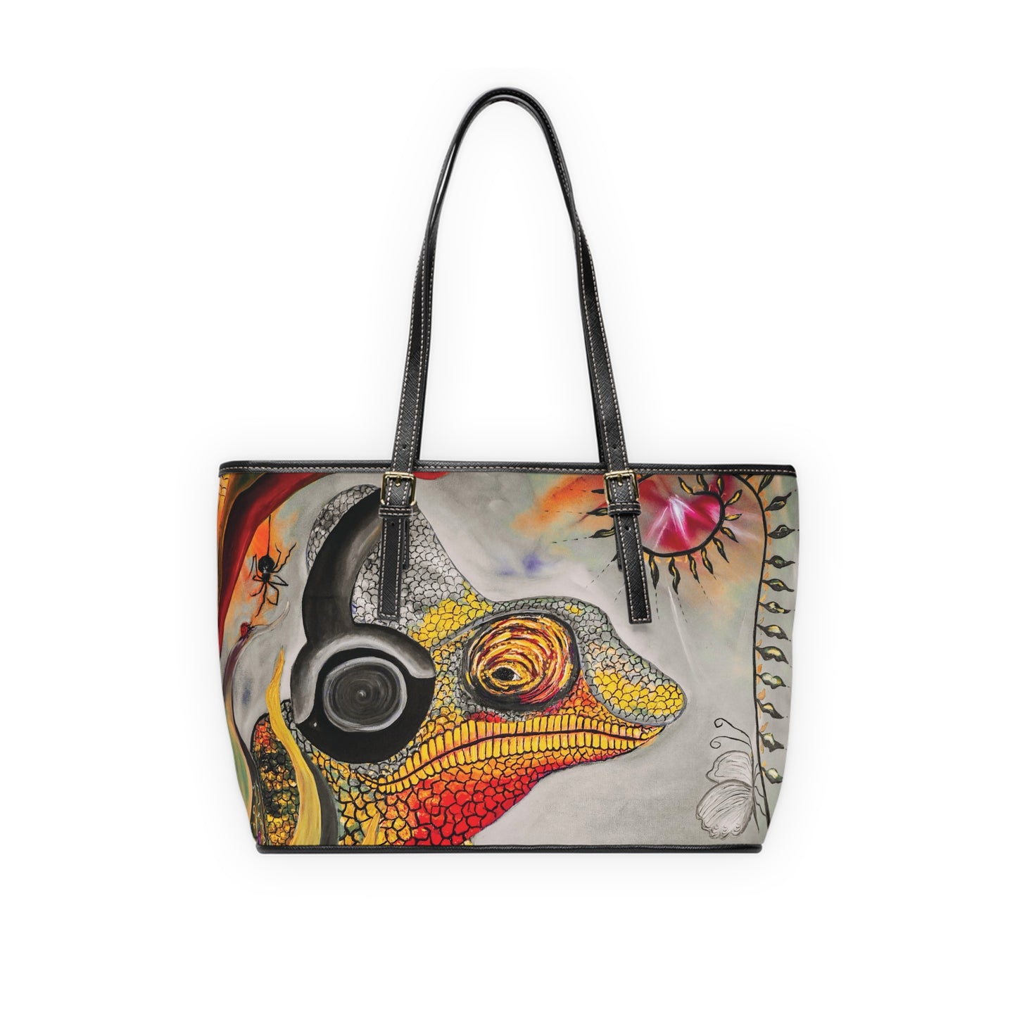 Chameleon's the Fearful Psyche PU Leather Shoulder Bag