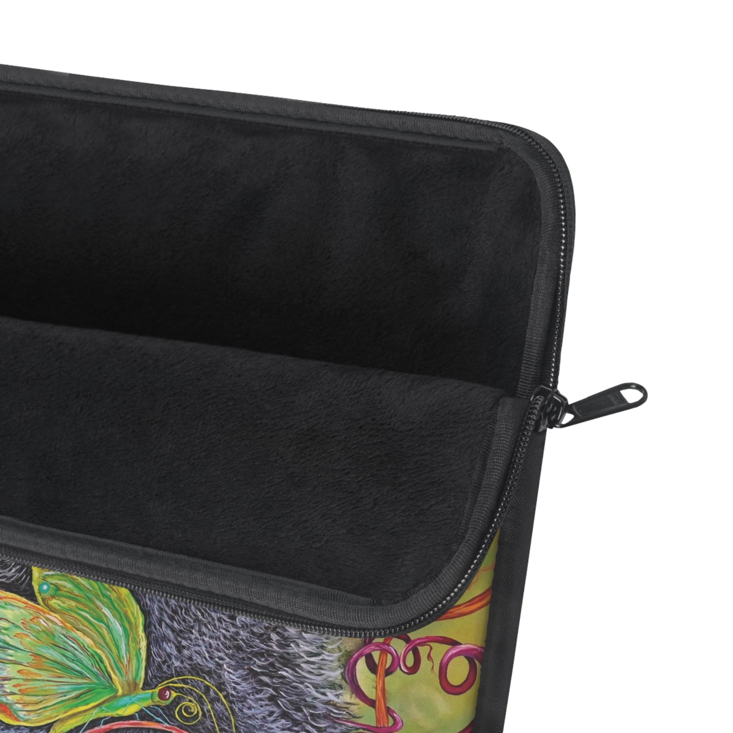 Colorful Ram Laptop Sleeve with Floral  and Butterfly
