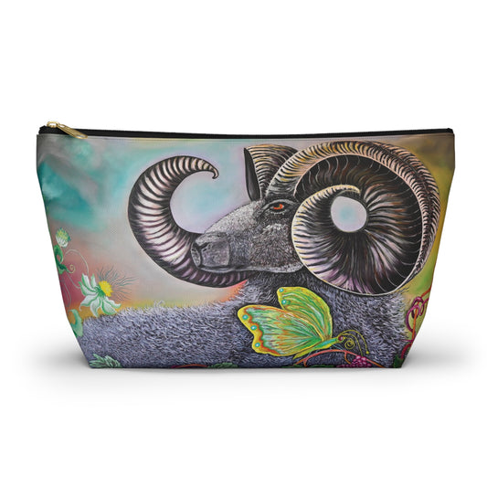 Ram and Butterfly Accessory Pouch