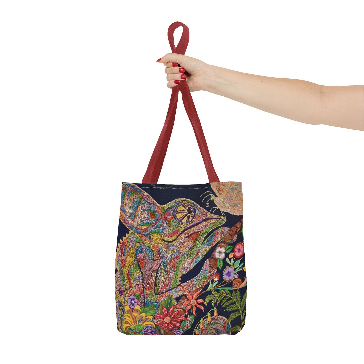 Chameleon and Butterfly Tote Bag