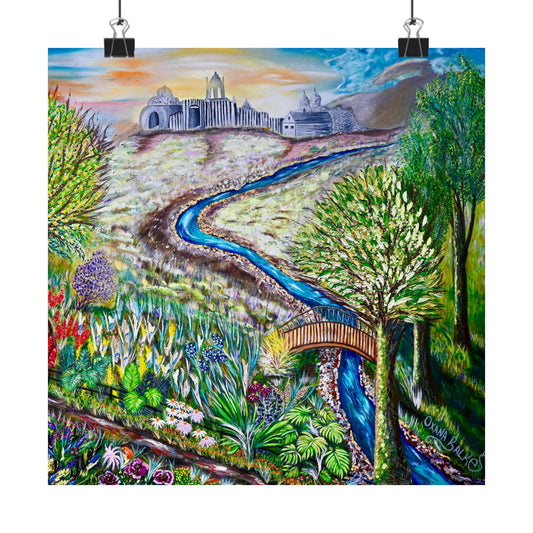 Garden Stream Matte Poster