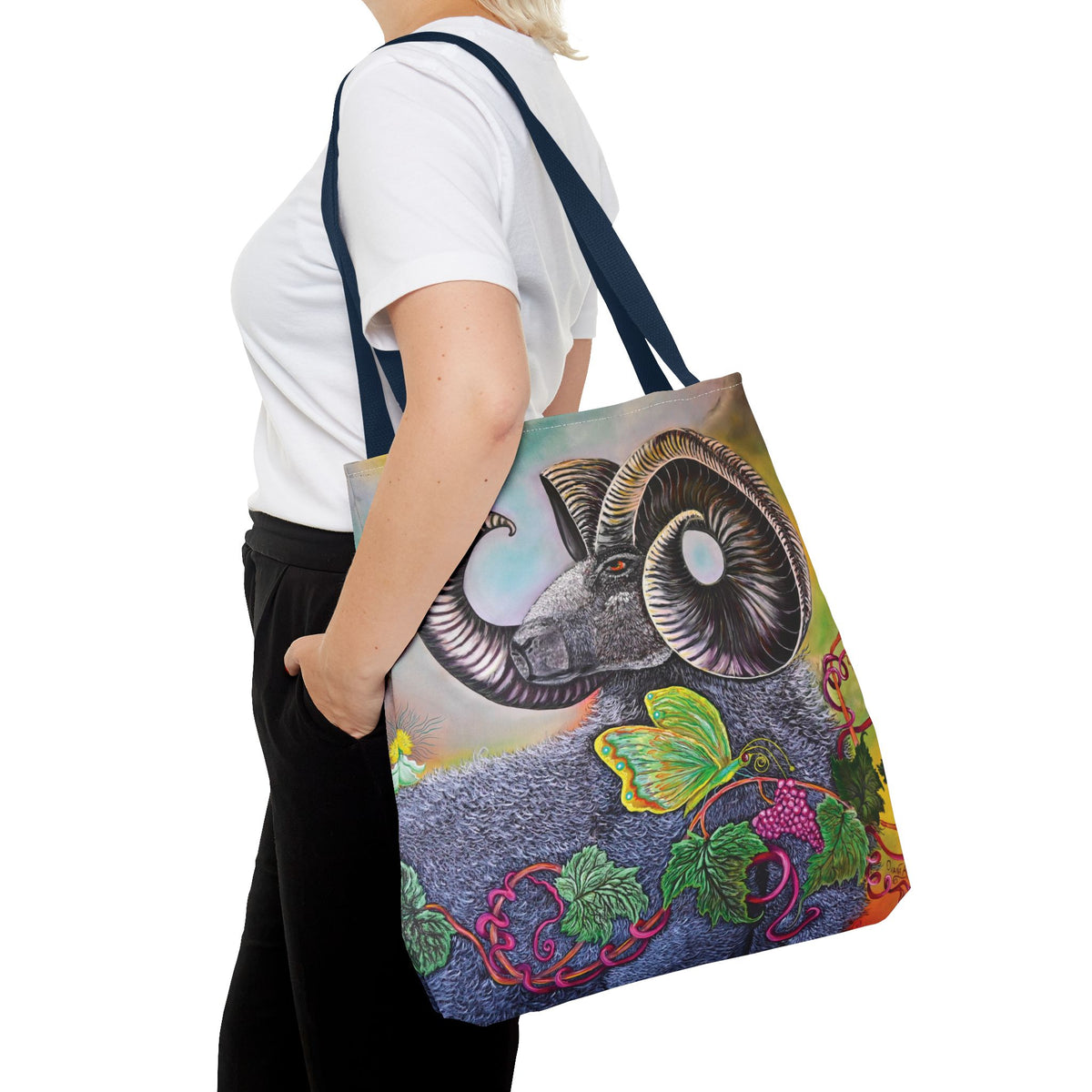 Artistic Ram Tote Bag