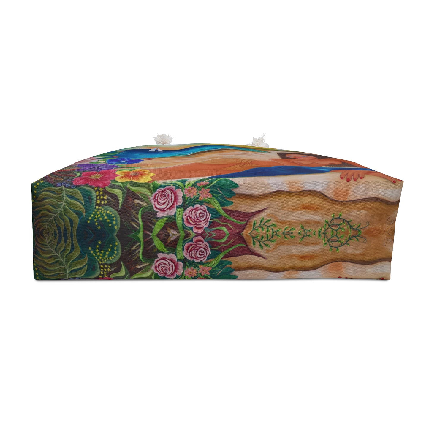 Tropical Beach Weekender Bag — Hawaiian Hula Girl Floral Travel Tote