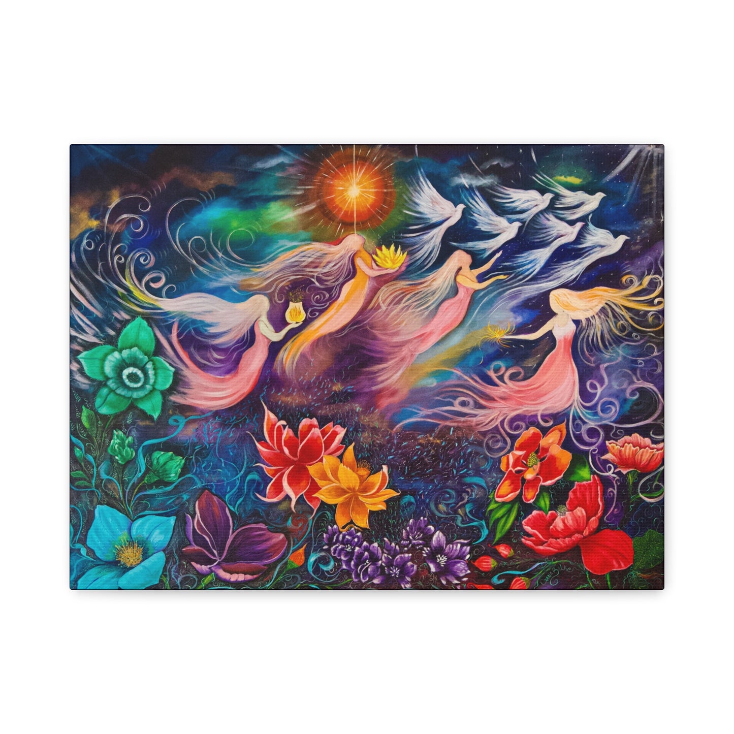 Canvas Print — She Who Carries the Sun