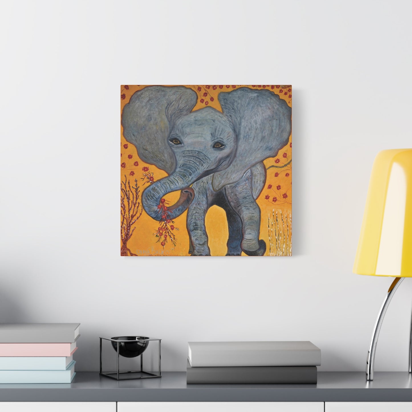 Canvas Print - HAPPY BABY ELEPHANT