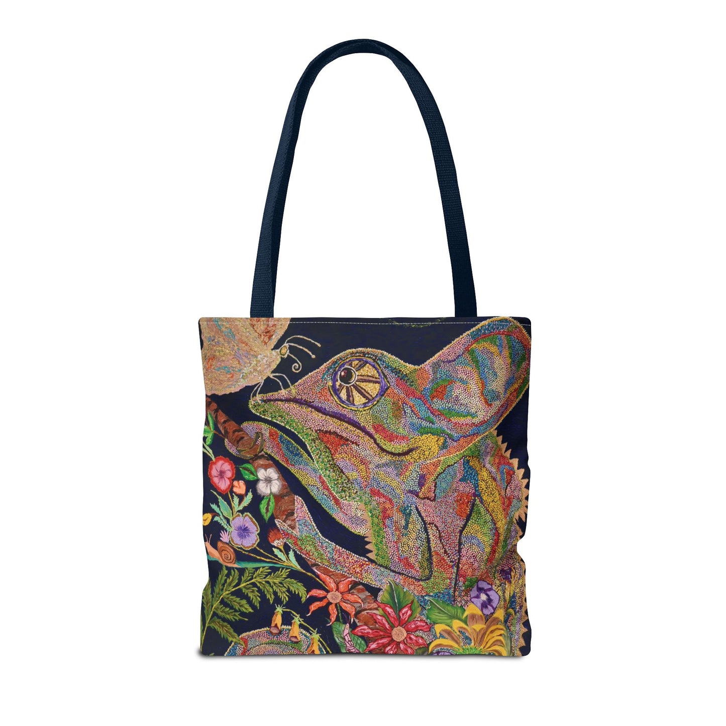 Chameleon and Butterfly Tote Bag