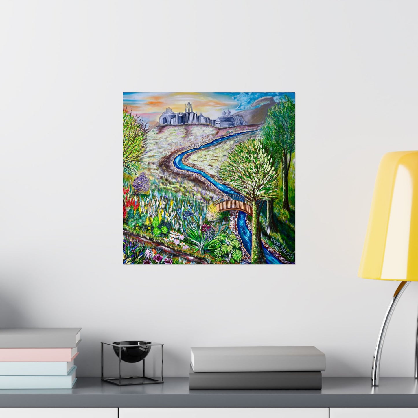 Garden Stream Matte Poster