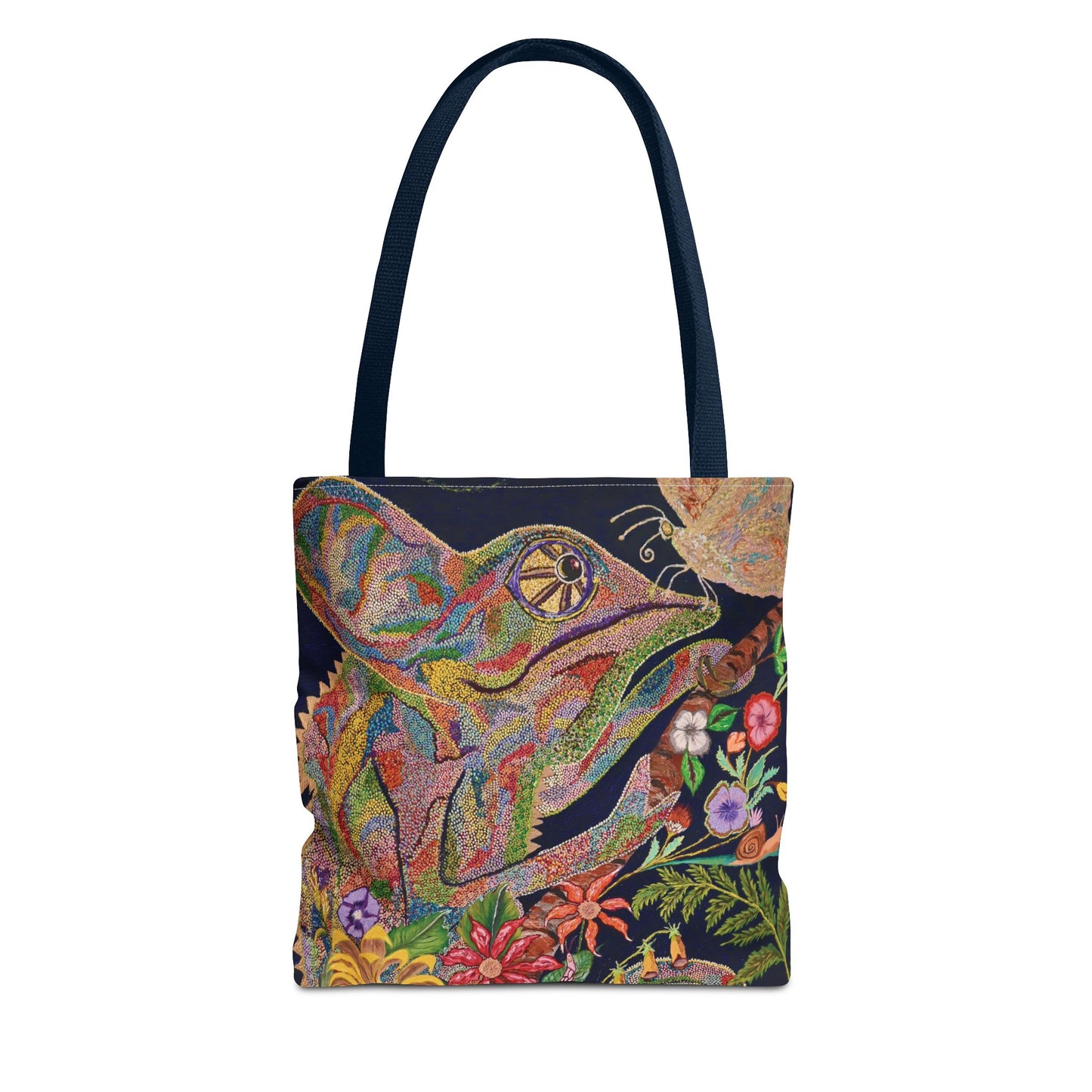 Chameleon and Butterfly Tote Bag