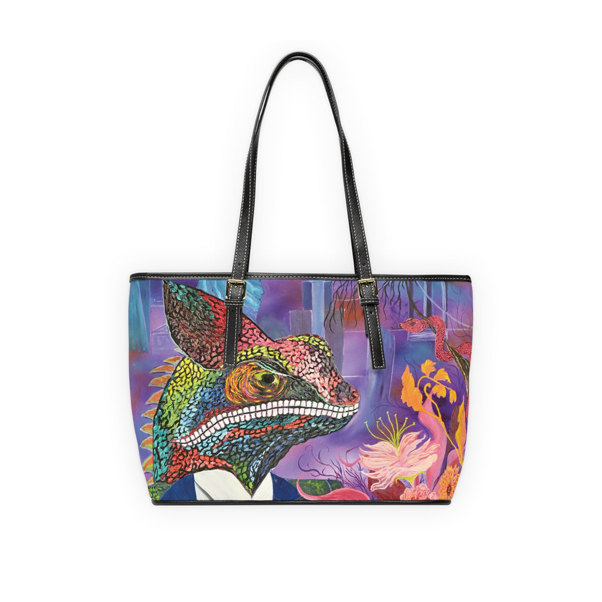 Chameleon Garden PU  Shoulder Bag