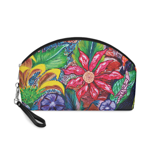 Colorful Floral Makeup Bag