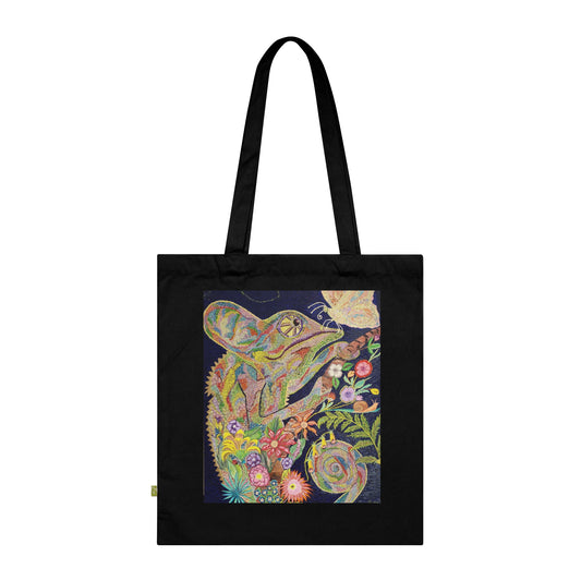 Chameleon and Butterfly Tote Bag