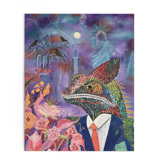 CHAMELEON'S ANXIOUS HEART Puzzle (120, 252, 500-Piece)