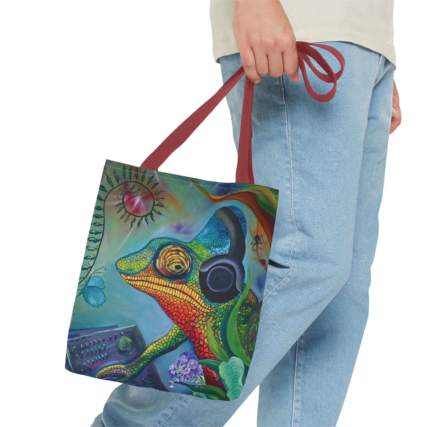 Chameleon's The Fearful Psyche Tote Bag (AOP)