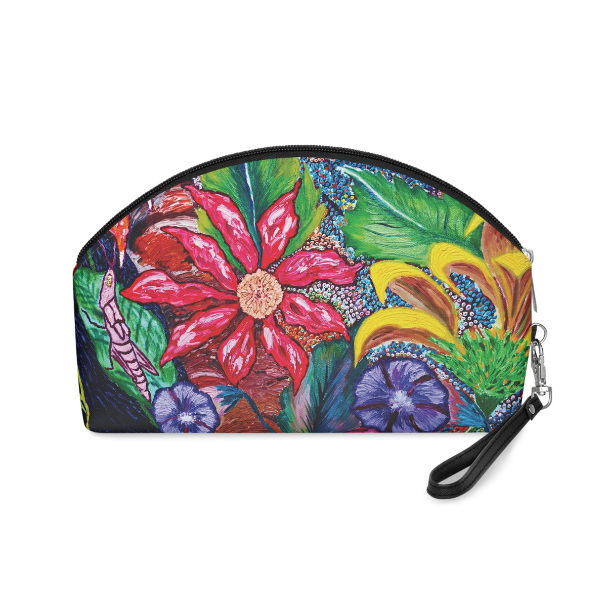 Colorful Floral Makeup Bag