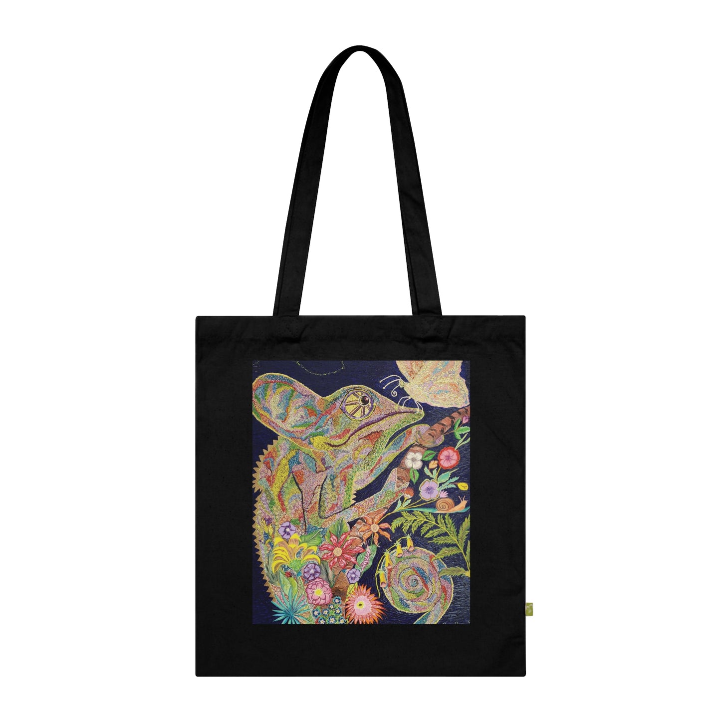Chameleon and Butterfly Tote Bag