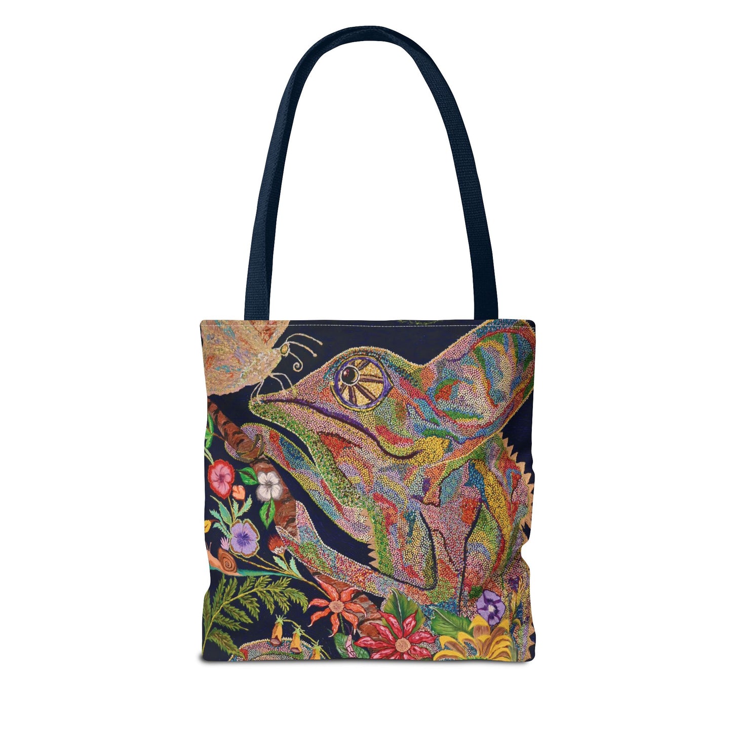 Chameleon and Butterfly Tote Bag
