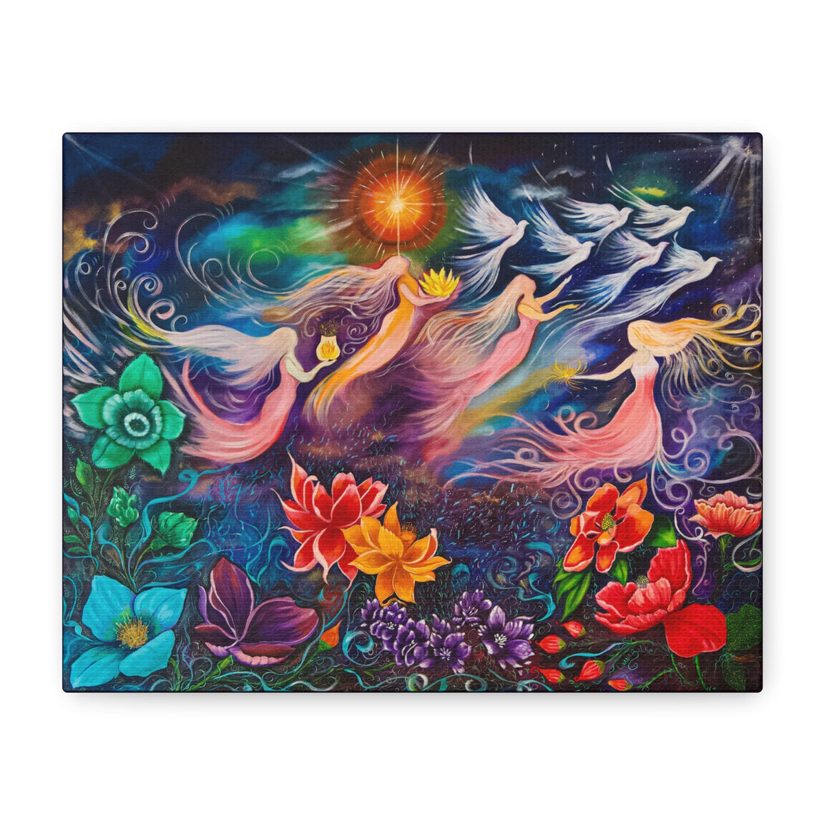 Canvas Print — She Who Carries the Sun