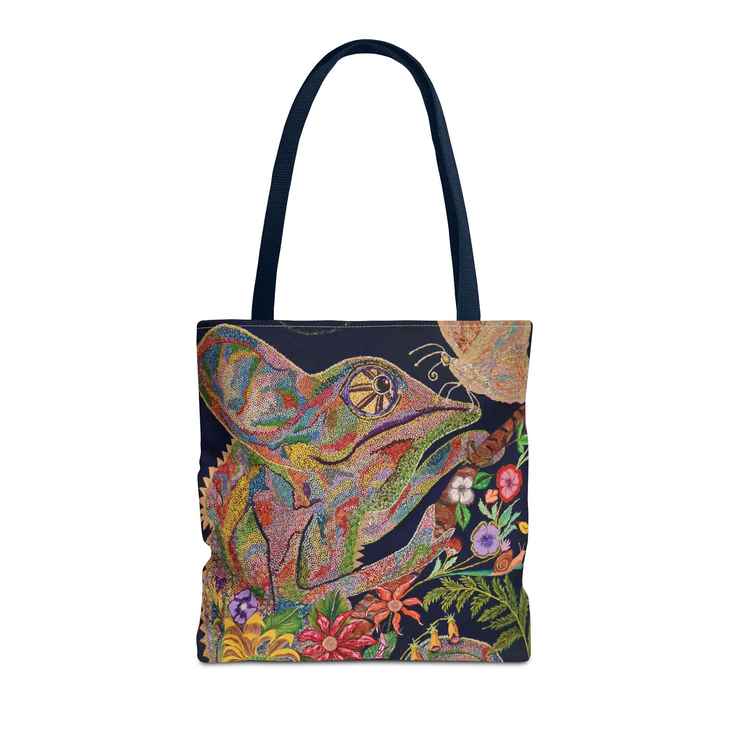 Chameleon and Butterfly Tote Bag