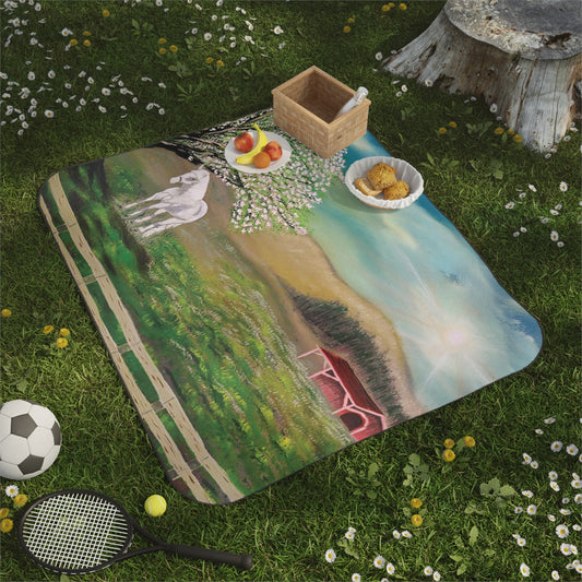 Serene Horse Picnic Blanket