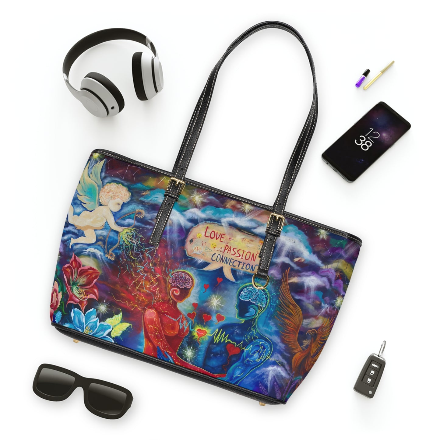 Love Passion Connection PU Shoulder Bag