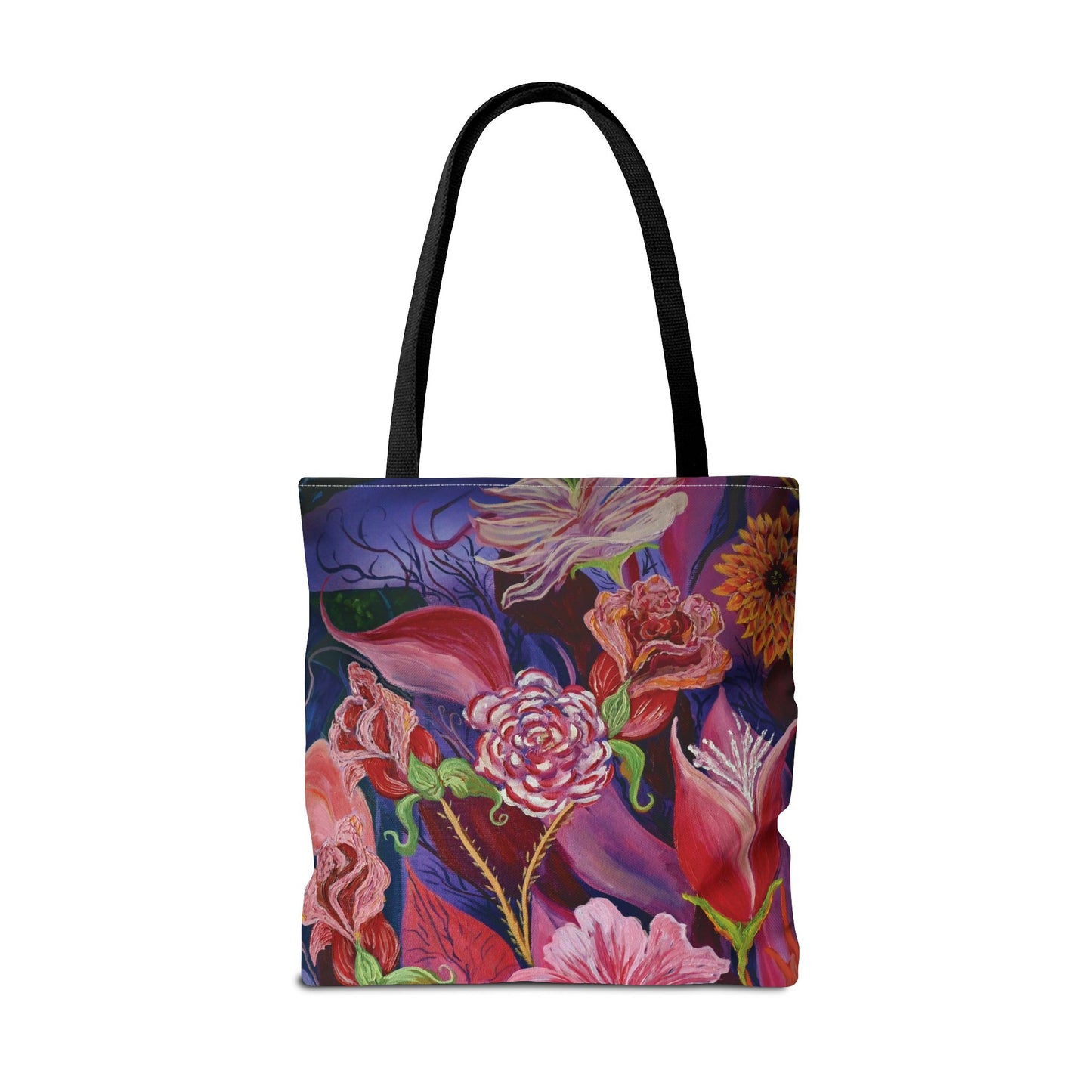 Nighttime Flowers Tote Bag