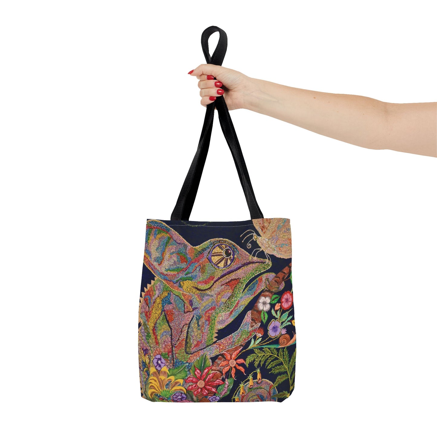 Chameleon and Butterfly Tote Bag