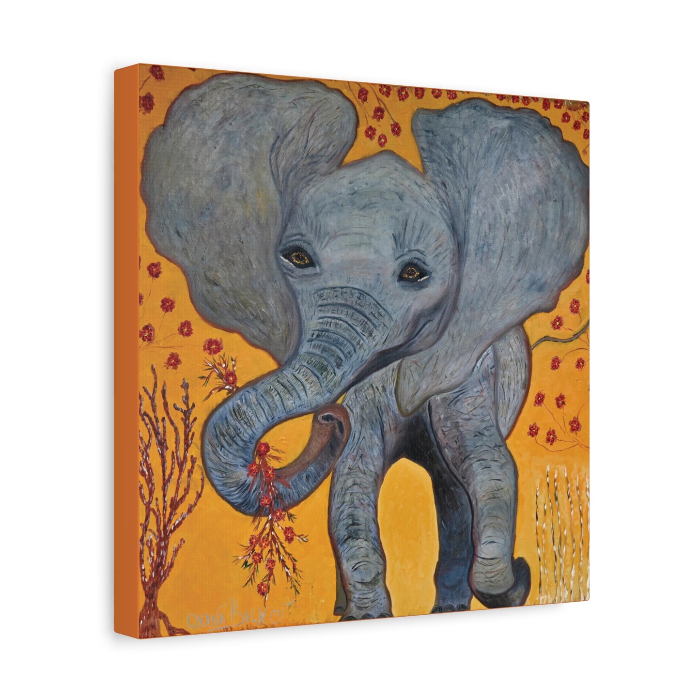 Canvas Print - HAPPY BABY ELEPHANT