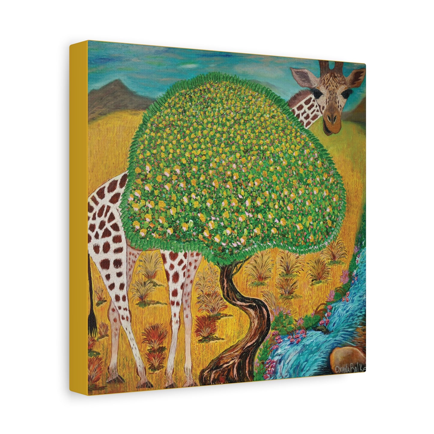 Canvas Print - HAPPY GIRAFFE