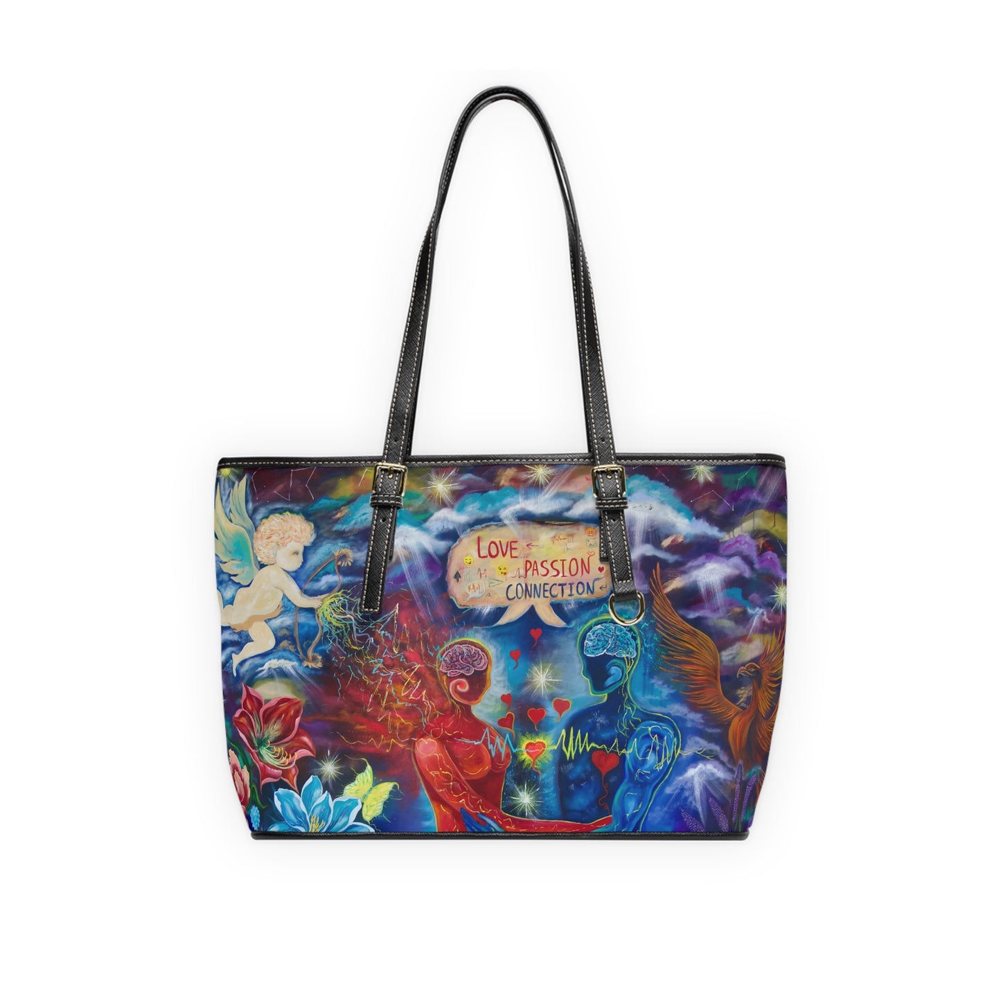 Love Passion Connection PU Shoulder Bag